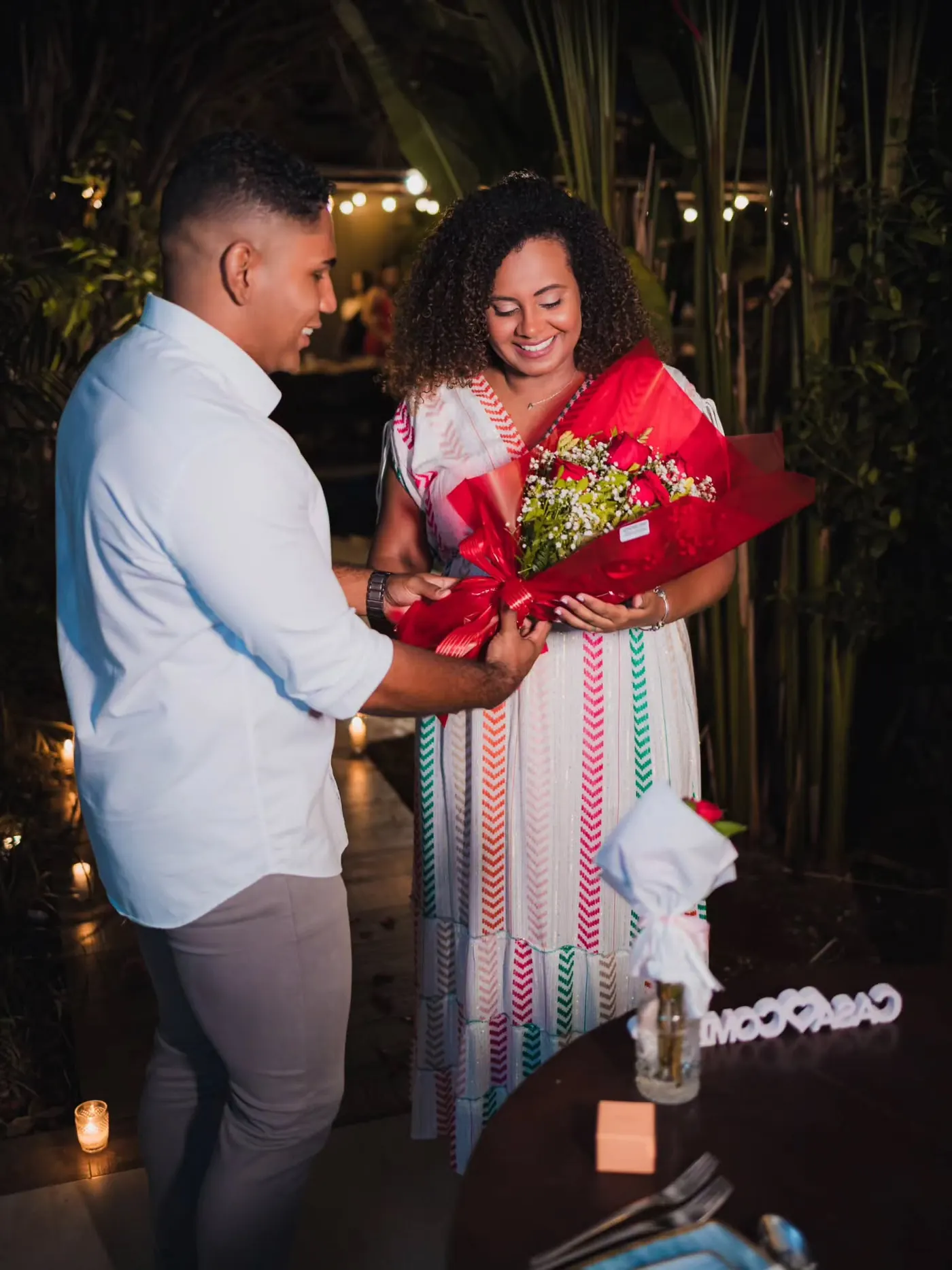 Pedido de casamento na Viela Gastronômica em Goiânia