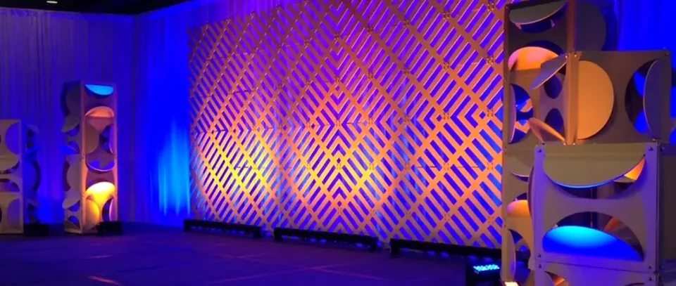 Decoração de evento em Goiânia com iluminação para fotografia